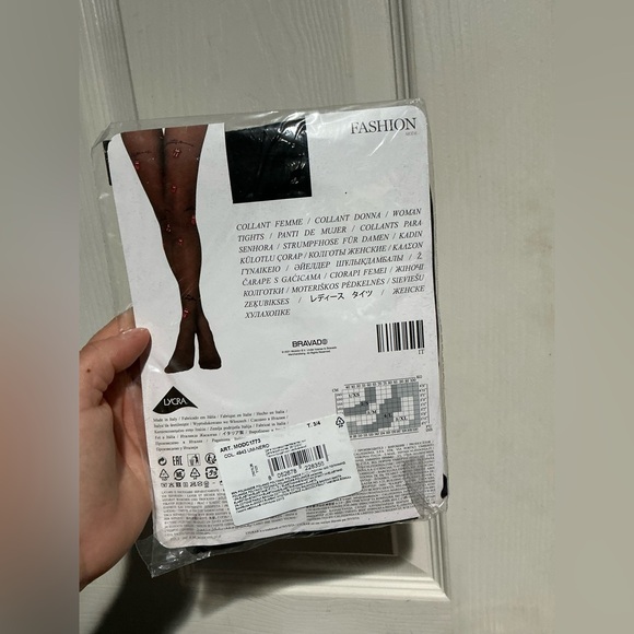 Rolling Stones Black Tights - Picture 2 of 3